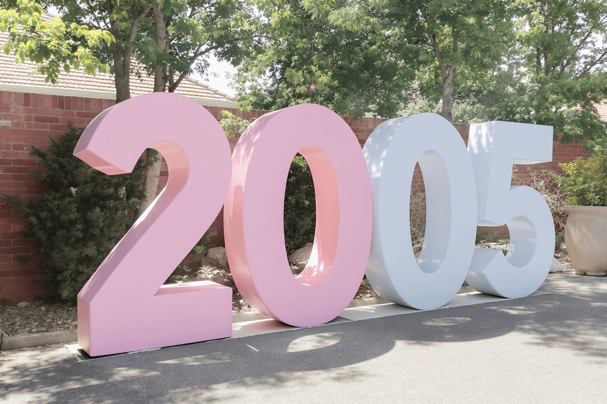 Lettre décorative en polystyrène pour événement festif