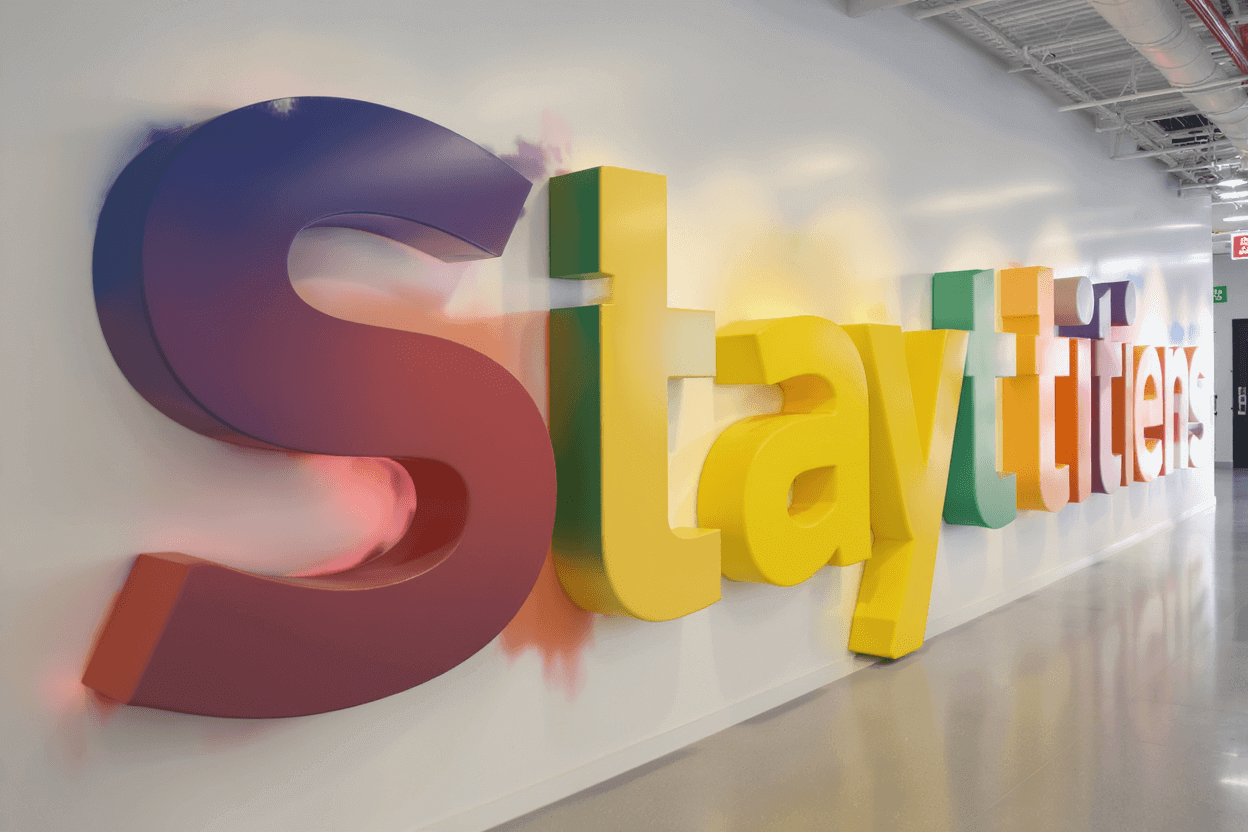 Lettres en polystyrène découpées sur mesure